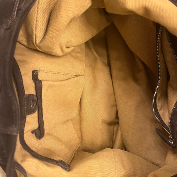 Ralph Lauren Collection classic suede fringe crossbody bag - Picture 3 of 4